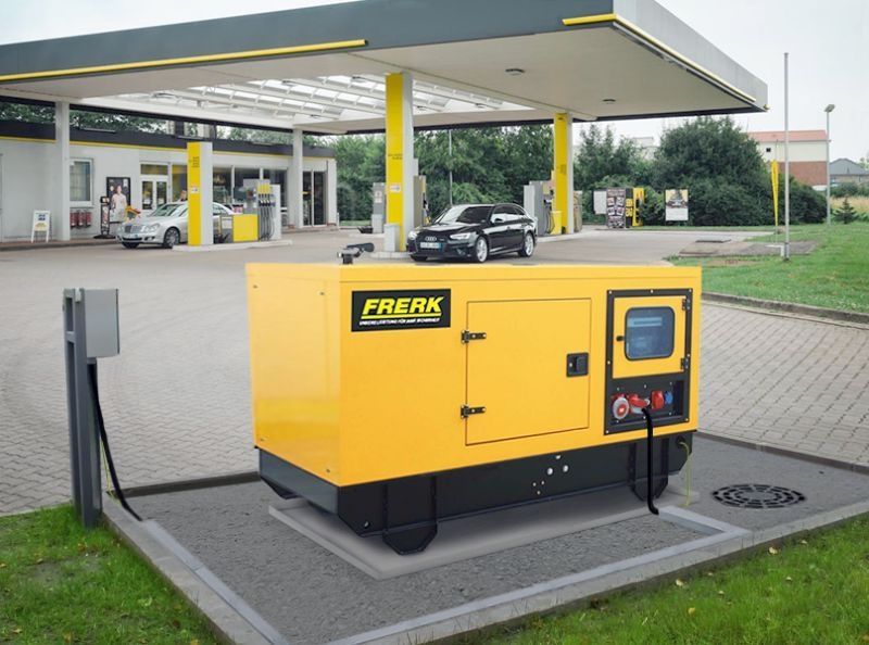 Gelbe Serie Tankstelle