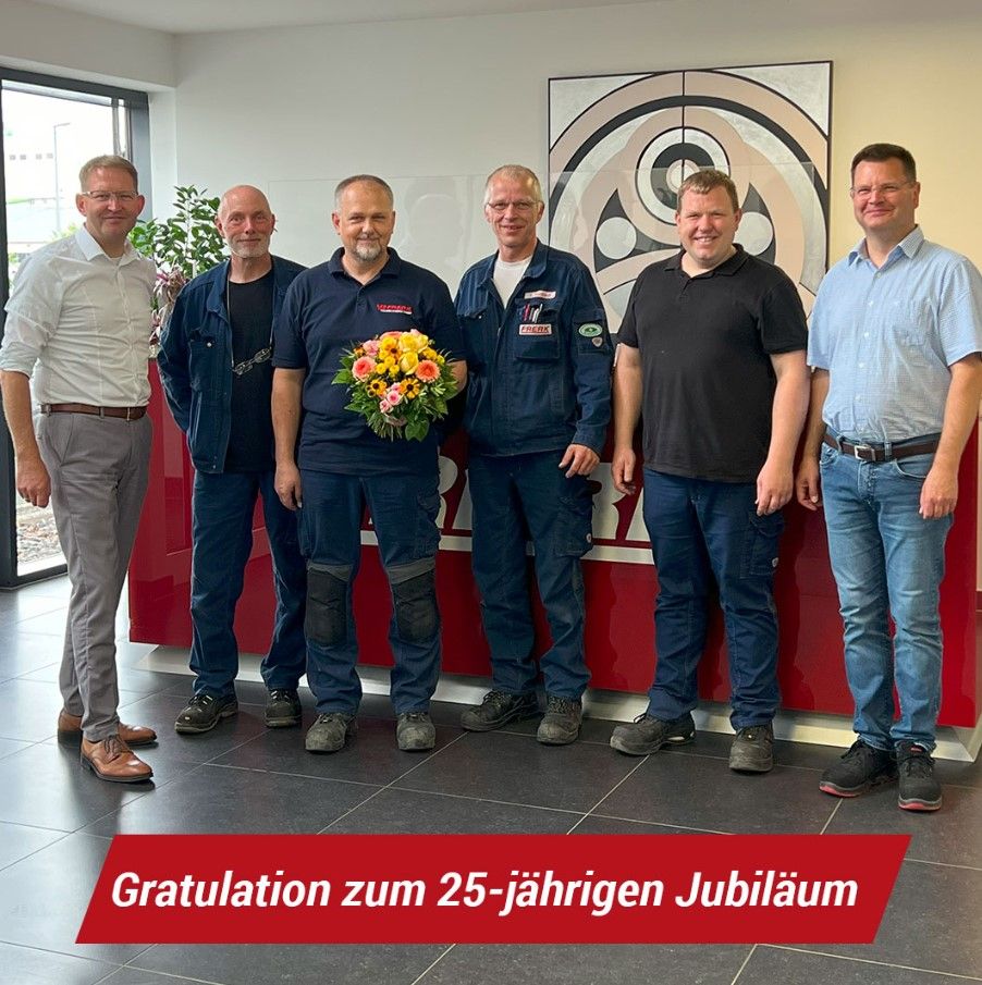 25-jähriges Mitarbeiterjubiläum