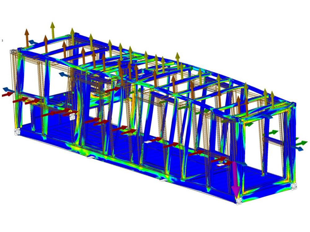 Containeraggregat als Notstromanlage. Ausgelegt für Zyklon-Windgebiete