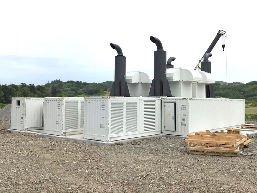 Modulares Kraftwerk für eine Fischfabrik, Typ Arctic a90